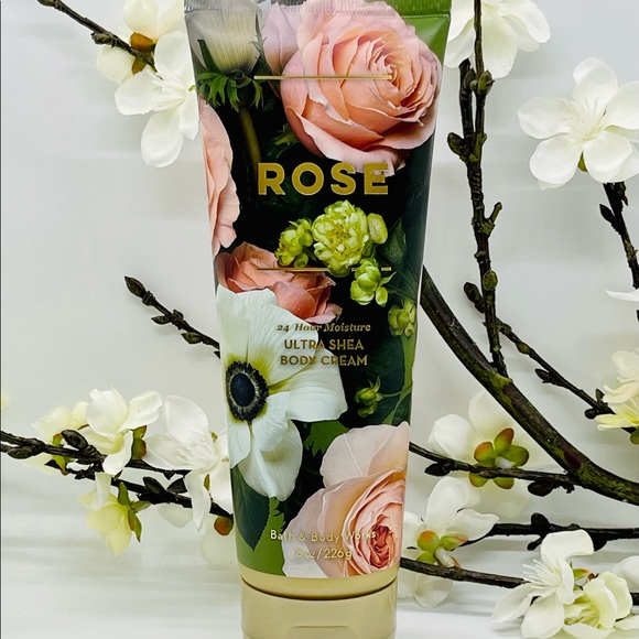 Bath and Body Works Rose Body Wash, Body Cream, Shimmer, Hand Cream 4-Pc Bundle - Picture 6 of 7